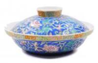 A Chinese porcelain bowl and cover
