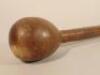 A late 19thC African rhinoceros horn knobkerrie - 2