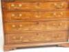 A George III mahogany and marquetry bureau - 2