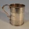 A Victorian silver christening mug