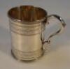 A Victorian silver christening mug - 2