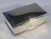 A George V silver cigarette case