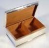 A George V silver cigarette case - 2