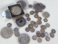 Various silver coins