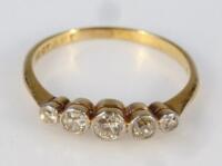 A ladies diamond ring