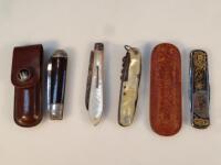 Various pen knives