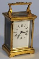 An early 20thC French carriage clock