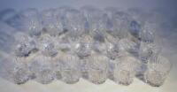 Various crystal glass tumblers