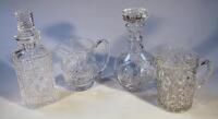 Various crystal glassware