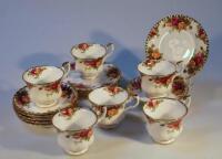 A Royal Albert Old Country Roses part tea service