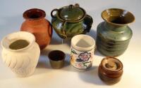 Various 20thC Studio pottery