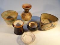 Various 20thC Studio pottery