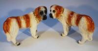 A pair of early 20thC Staffordshire figures