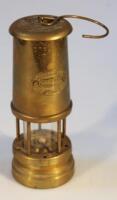 A mid-20thC Ferndale brass miners lamp