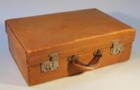 A mid-20thC pressed leather travel case