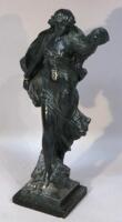 An Art Nouveau design plaster figure