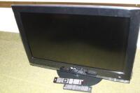 An LG 32 inch television in black.