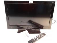 A Linsar 22 inch television in black.