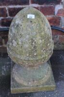 A 20thC stone finial