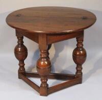 A Jacobean style oak table