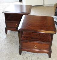 A pair of Stag bedside cabinet