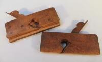 Two early 20thC wooden block planes