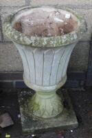 A stone planter