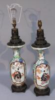 A pair of 19thC Japanese vases