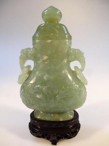 A jadeite finish vase