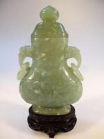 A jadeite finish vase