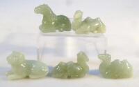 Various jadeite finish animals