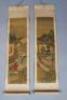 A pair of early 20thC Chinese scroll paintings