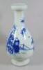 A 19thC Chinese blue and white porcelain vase - 2