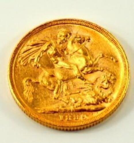 A Queen Victoria 1889 full sovereign.