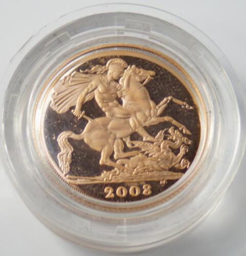 A Queen Elizabeth II 2008 full sovereign.