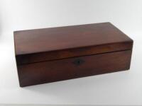 A Victorian mahogany writing slope