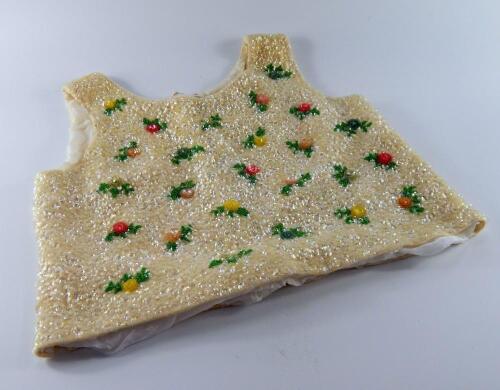 A child's sequinned and beaded garment