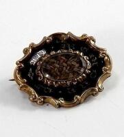 A Victorian memorial brooch