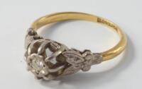 A Victorian diamond solitaire ring