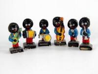 Six Robertsons golly band figures