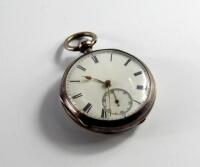 A Victorian silver pocket watch