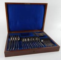 A Victorian cased set of silver spoons