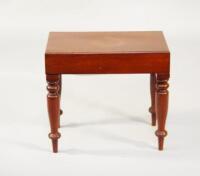 A Victorian mahogany bidet stand
