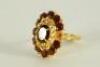 A marquis shaped ruby ring