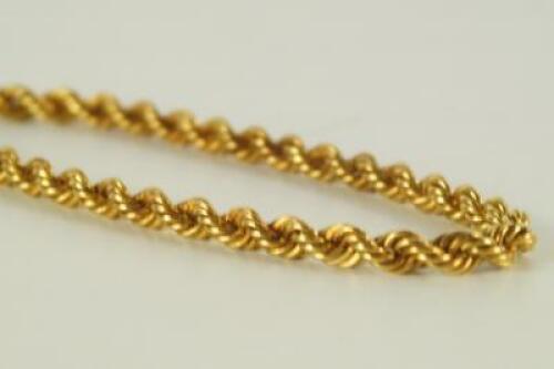 A rope twist bracelet