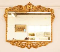 A first quarter of 20thC gilt overmantel mirror