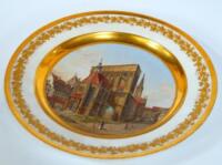 A 19thC Meissen cabinet plate