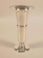 A George V silver vase