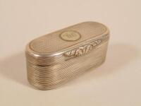 A George IV silver snuff box