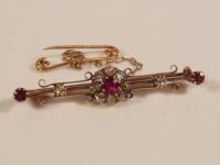 A Victorian bar brooch